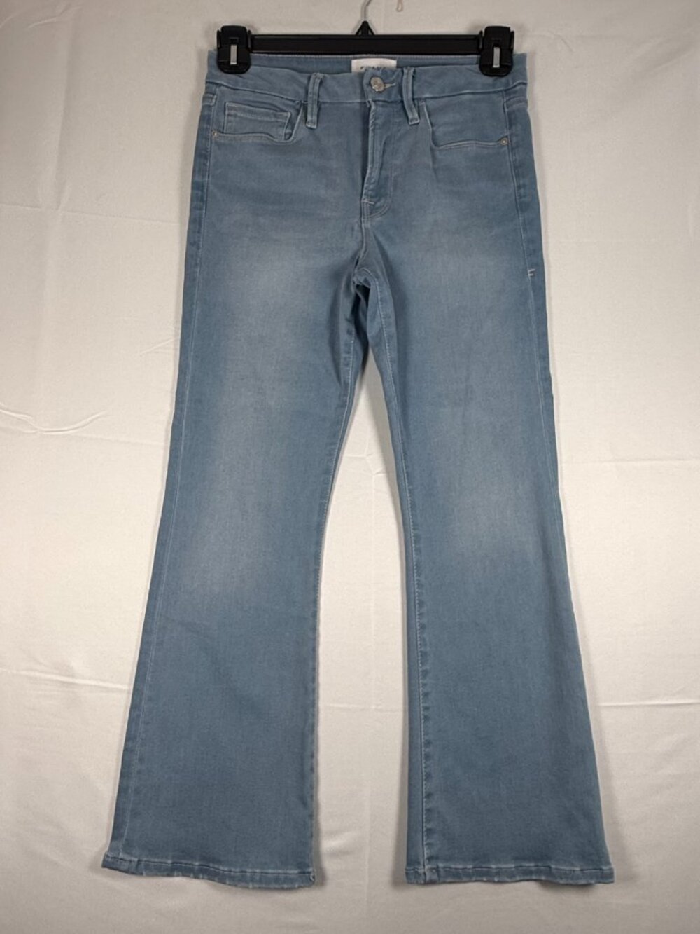 FRAME Le Crop Mini Boot Jeans Women's Size 28 Light Wash Stretch Boot Cut
